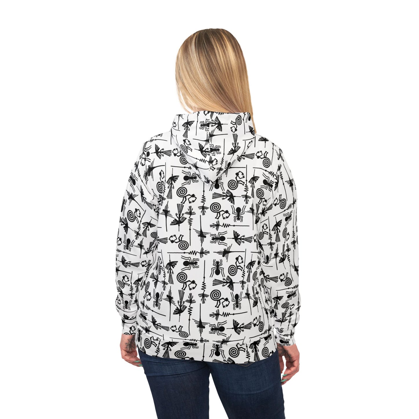 Nazca Lines Geoglyphs Peru Design Hoodie