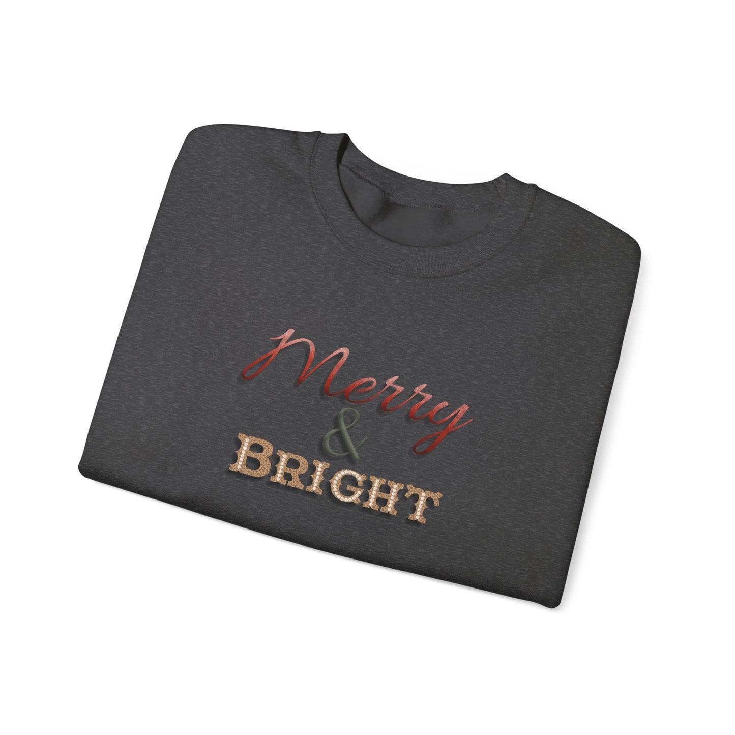 Merry & Bright Sweatshirt - Christmas Holiday