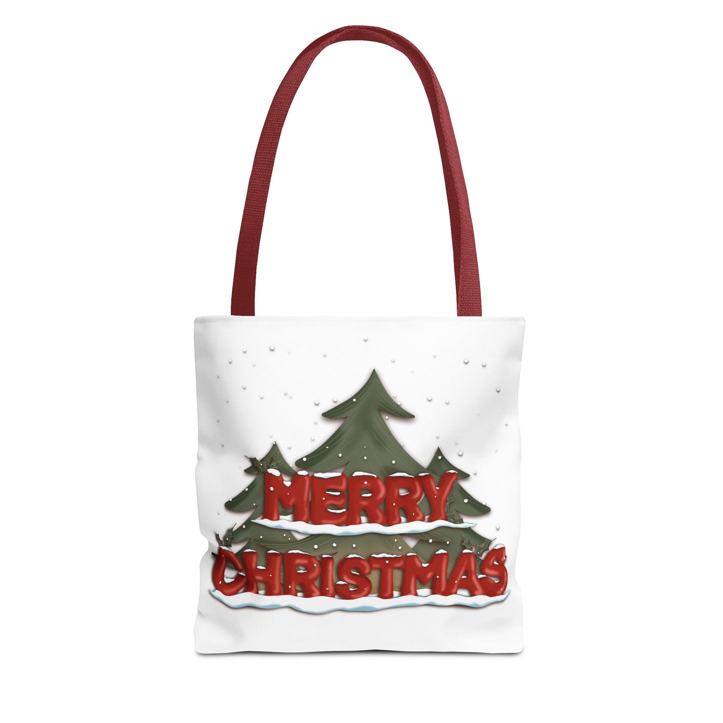 Christmas Tote Bag with Snow, Anndria Design
