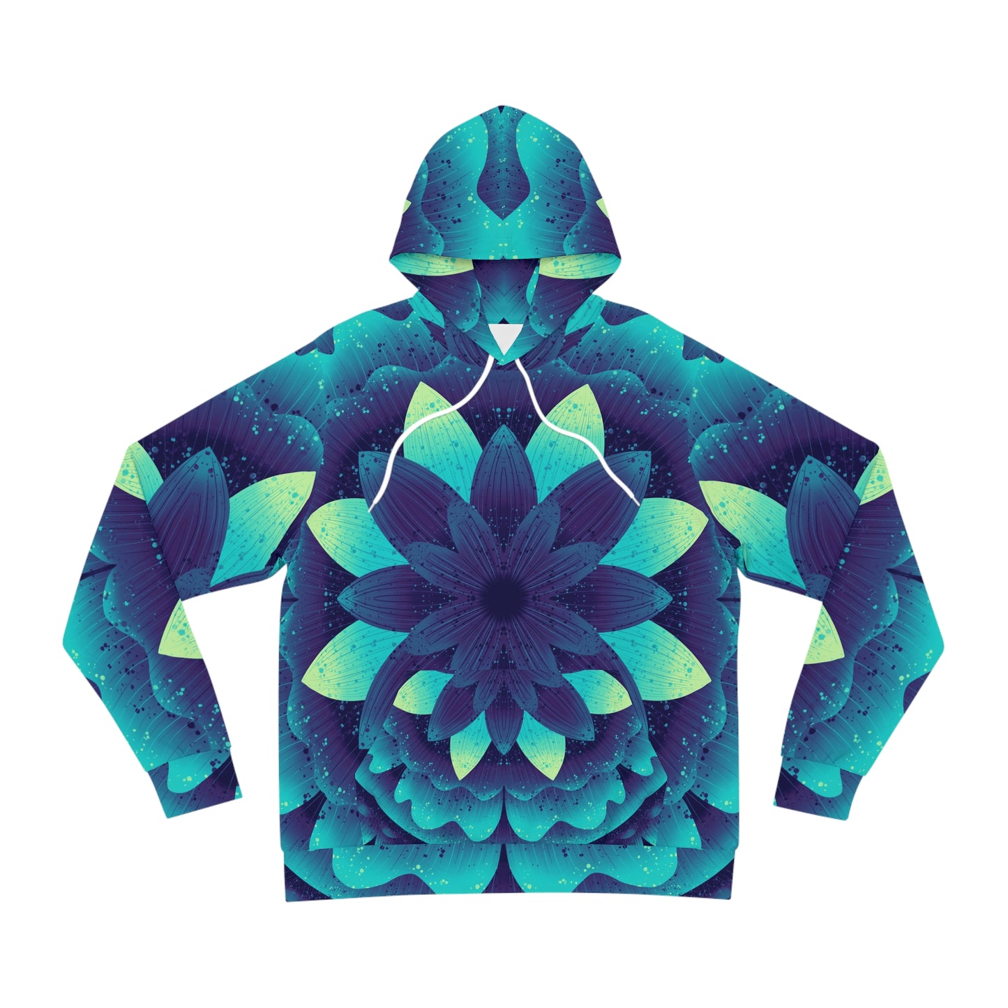 Cosmic Glow Fashion Hoodie, Neon Black Light Effect, Celestial Pullover Sweatshirt, Outer Space Apparel, Galaxy Print Jumper, Mystical