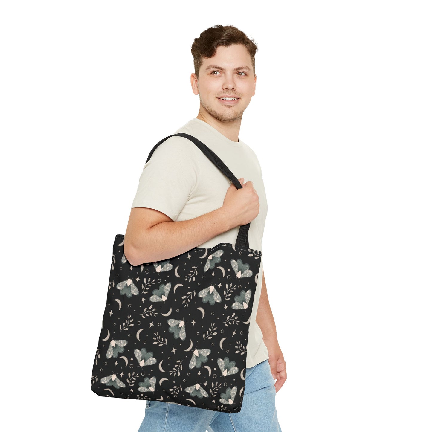 Moth Tote Bag - Witchy Aesthetic Design by Anndria