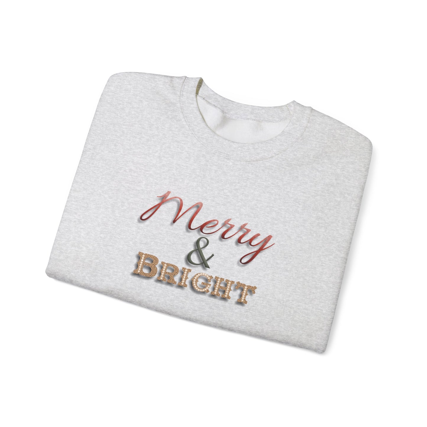 Merry & Bright Sweatshirt - Christmas Holiday