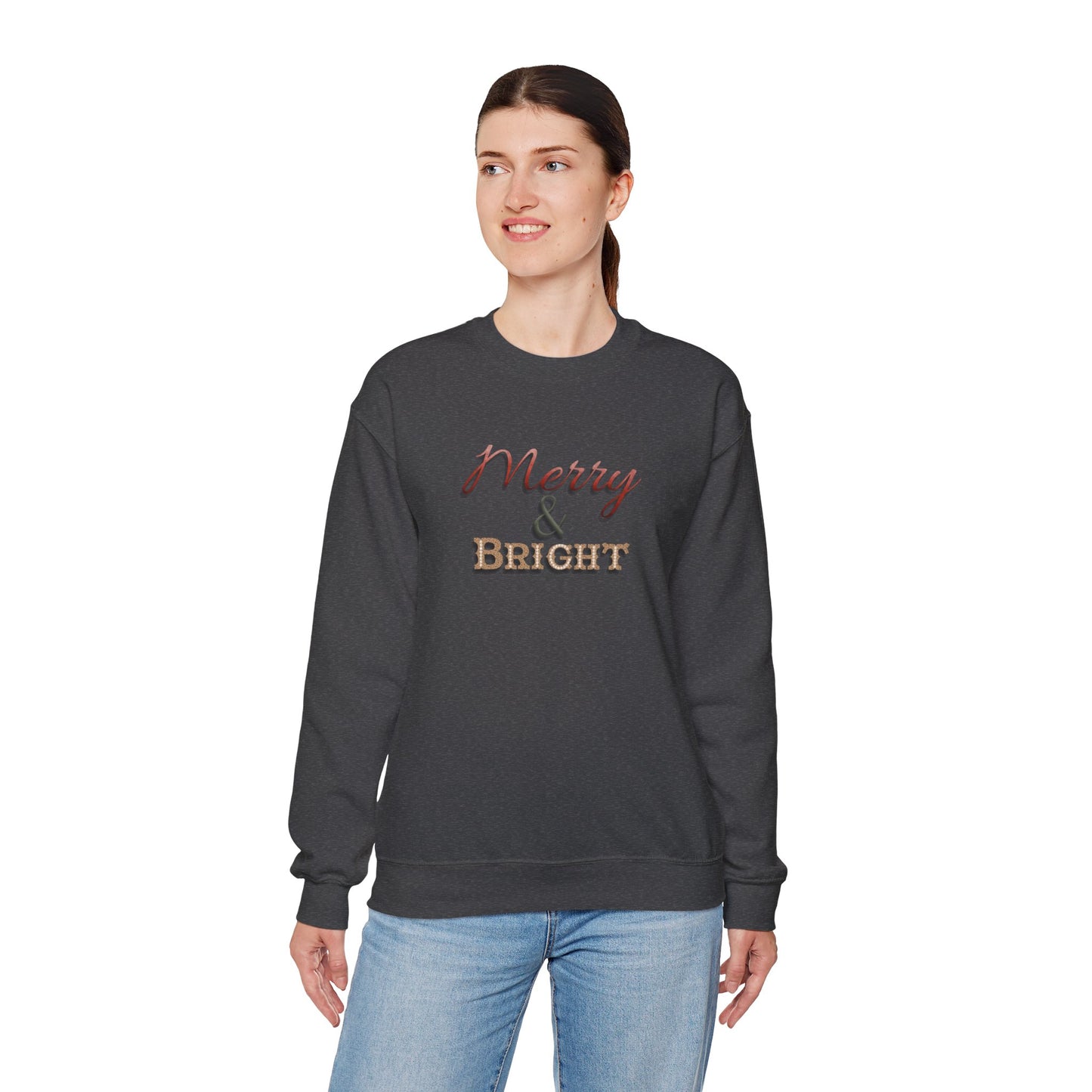 Merry & Bright Sweatshirt - Christmas Holiday