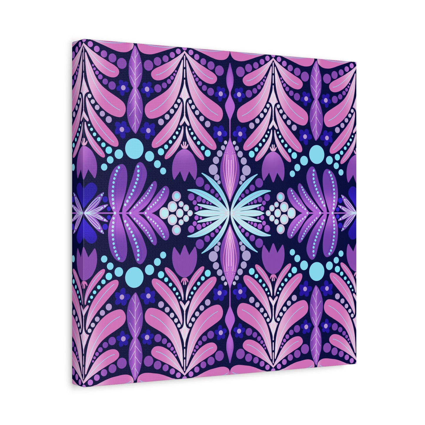 Vibrant Floral Canvas Wall Art - Stretched Matte Print