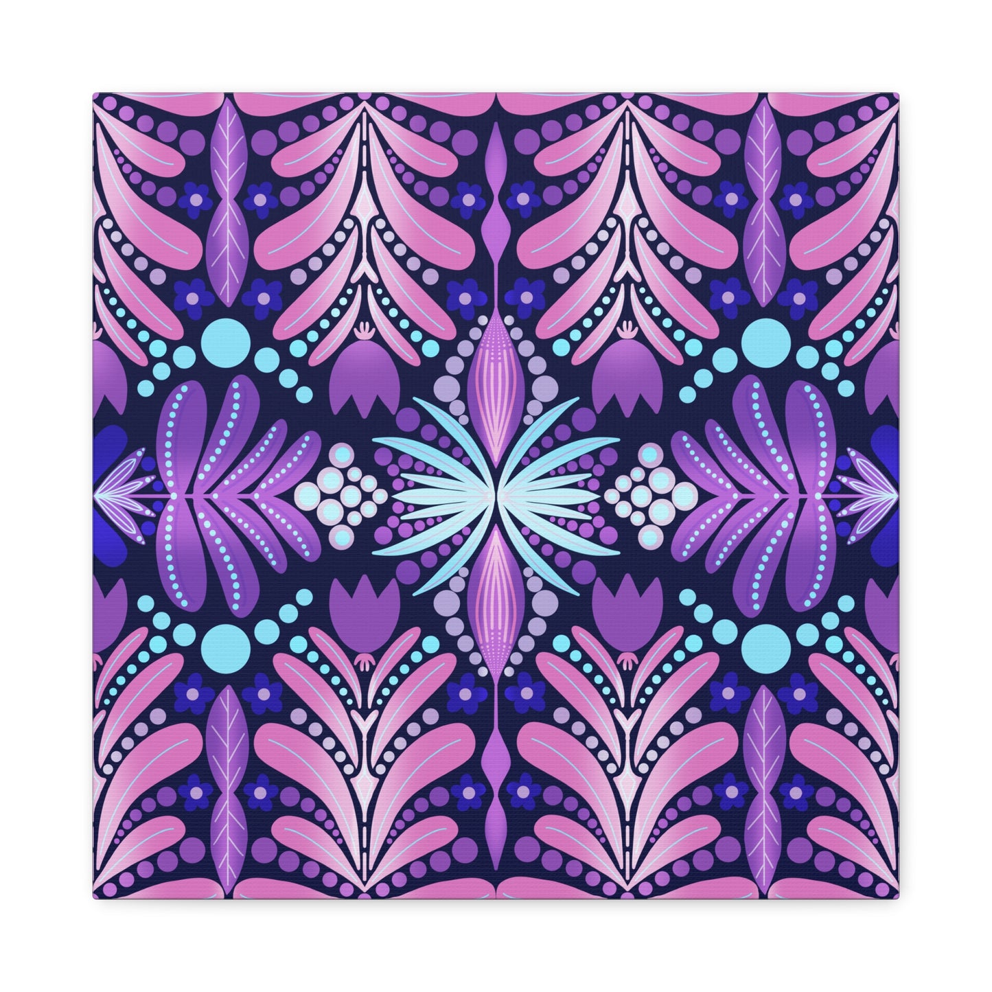 Vibrant Floral Canvas Wall Art - Stretched Matte Print