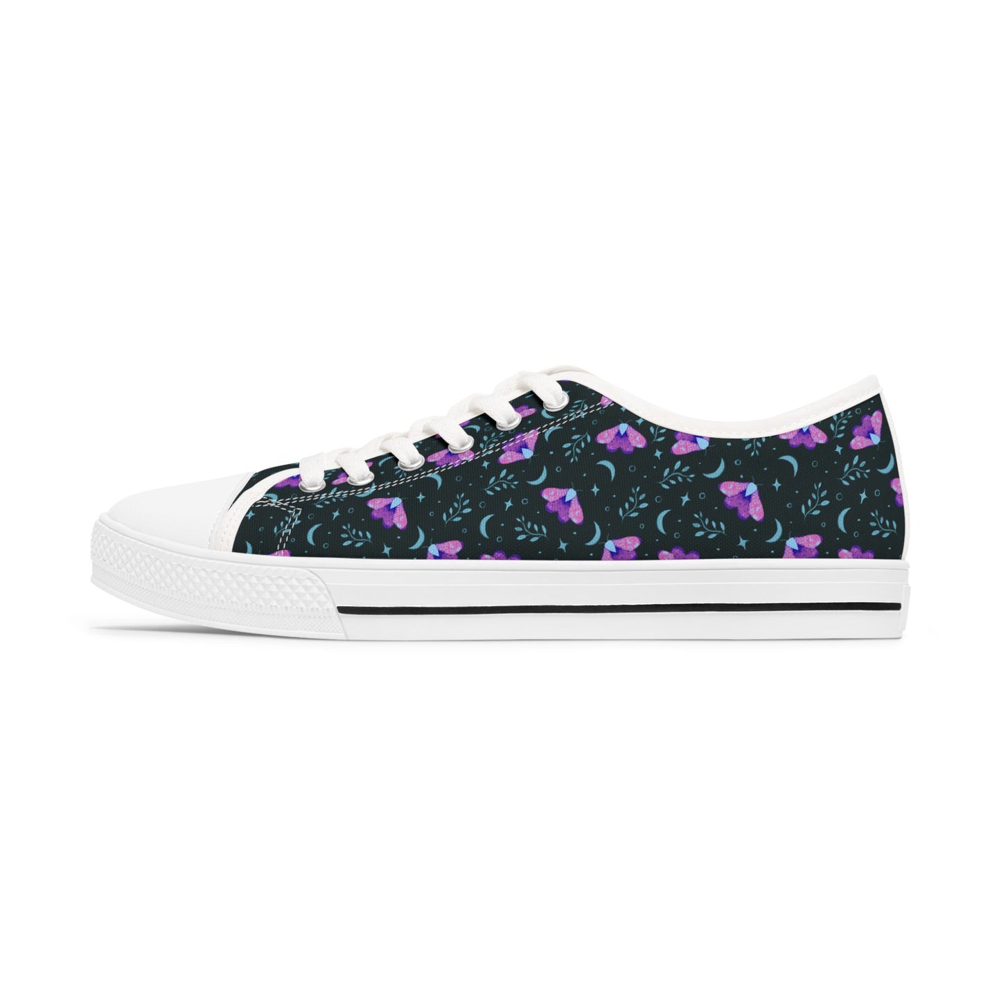 Sneakers Witchy Moth Vibrant Design by Anndria