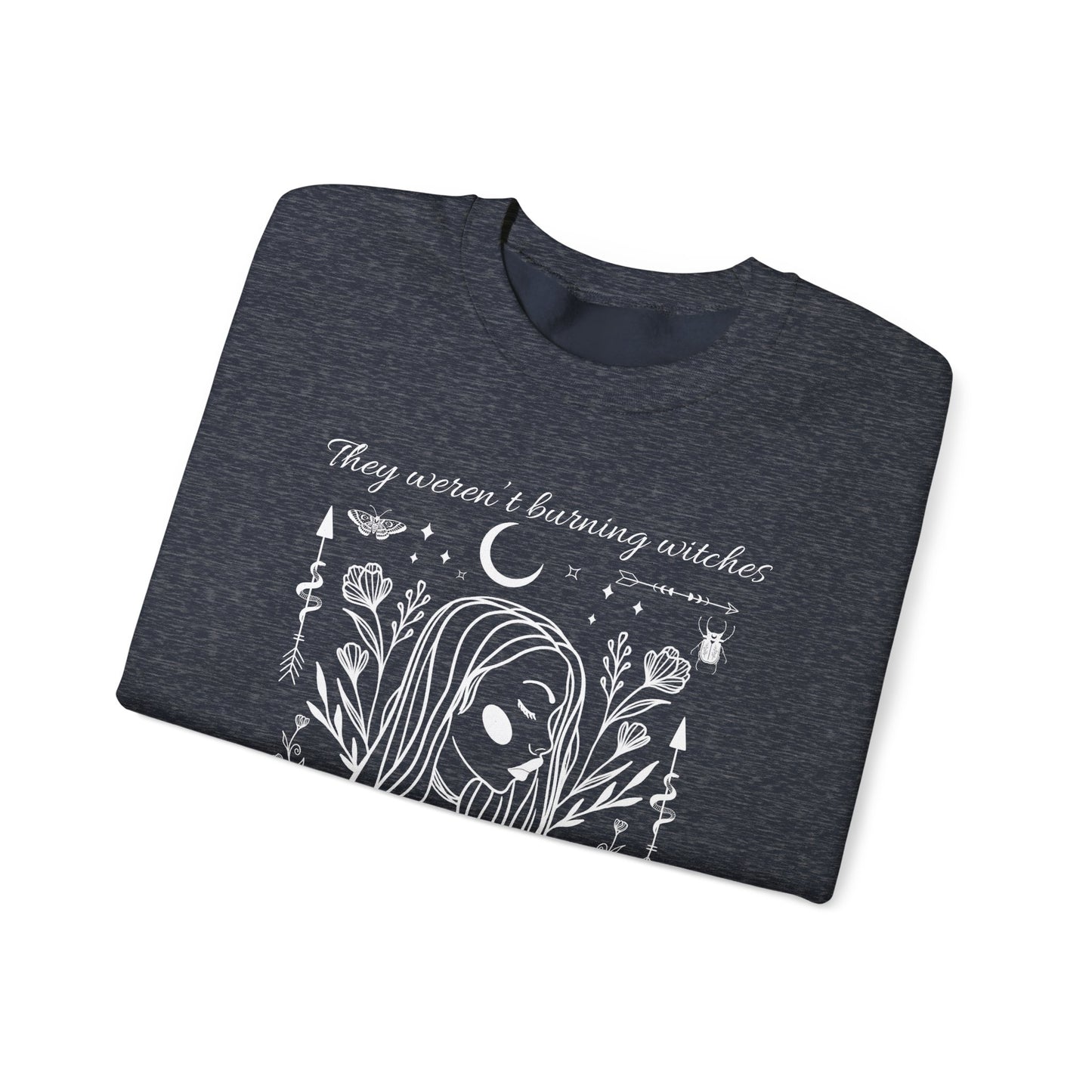 Feminine Rage Sweatshirt, Women's Empowerment Jumper, Witch Burning Feminist Top, Gender Equality Pullover, Unisex Crewneck Sweater