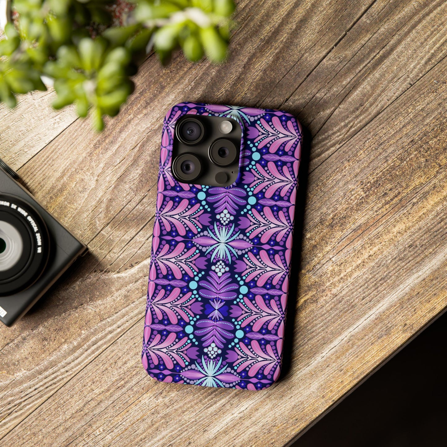 Vibrant Floral Slim Phone Case - Stylish Protection for Your Device
