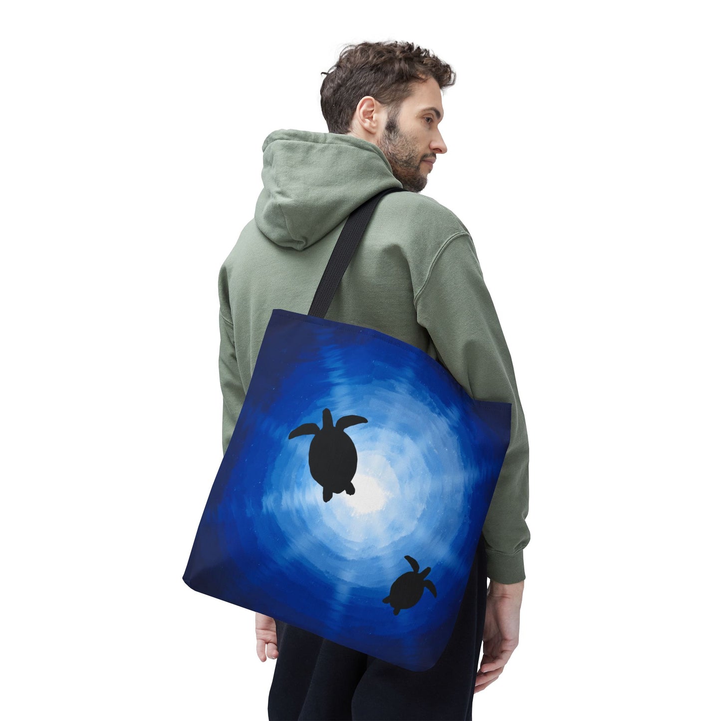Tote Bag - Sea Turtles Swimming Hand Drawn by Anndria