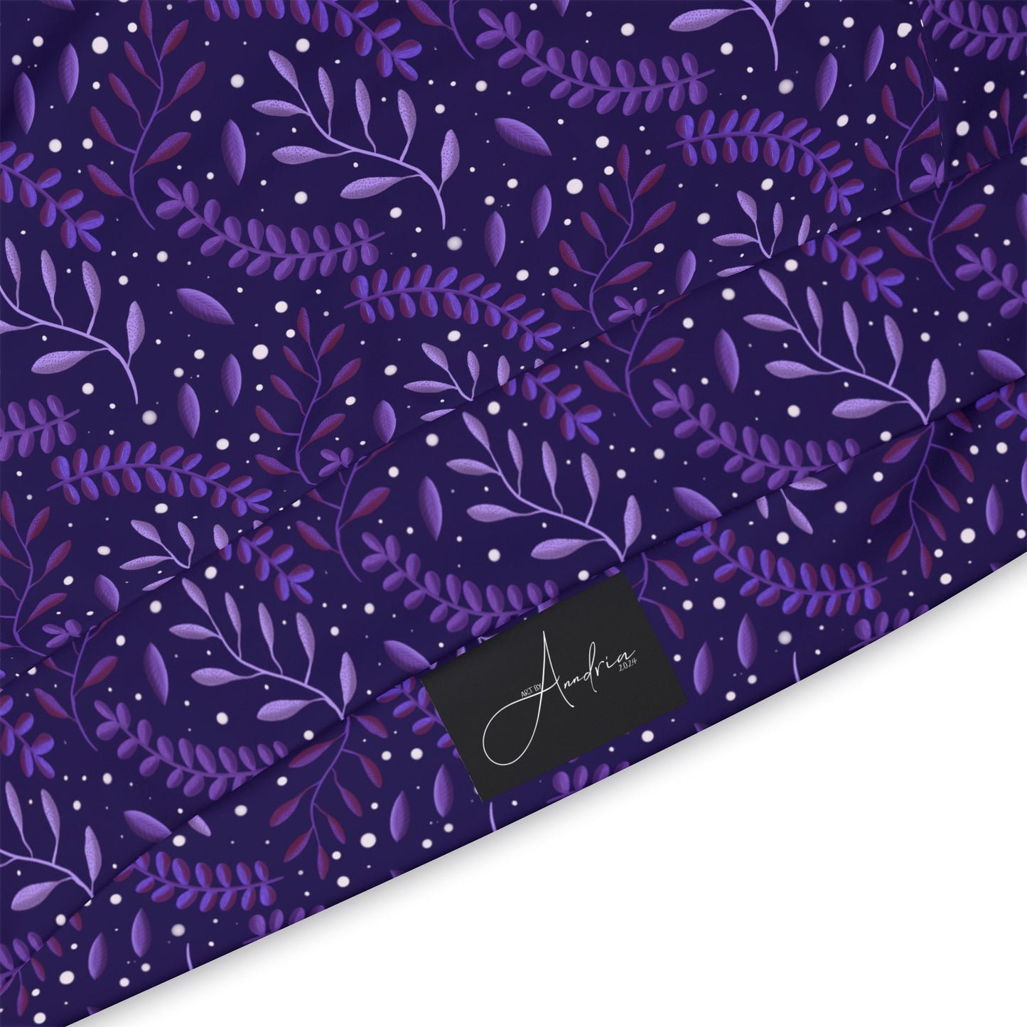 Cosmic Purple Forest 2 Athletic Hoodie by Anndria