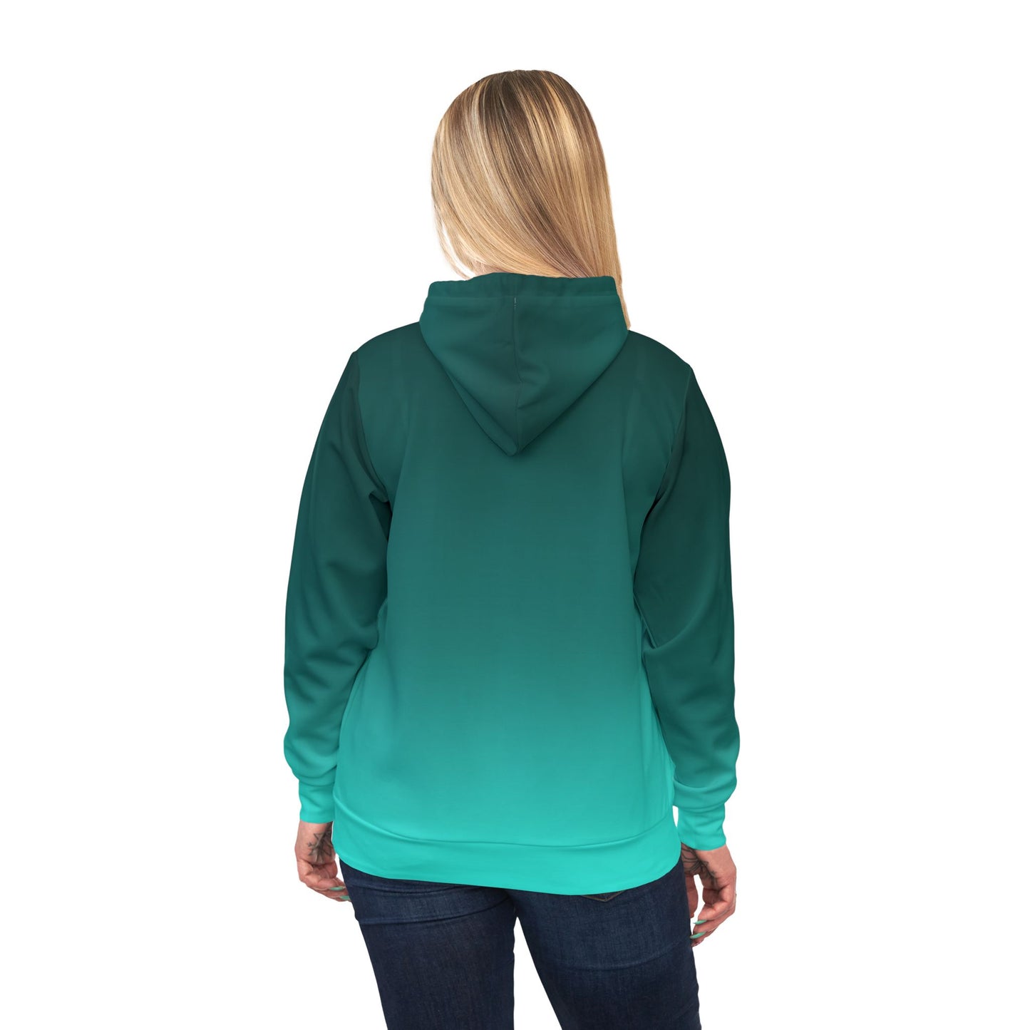 Teal Ombre Hoodie