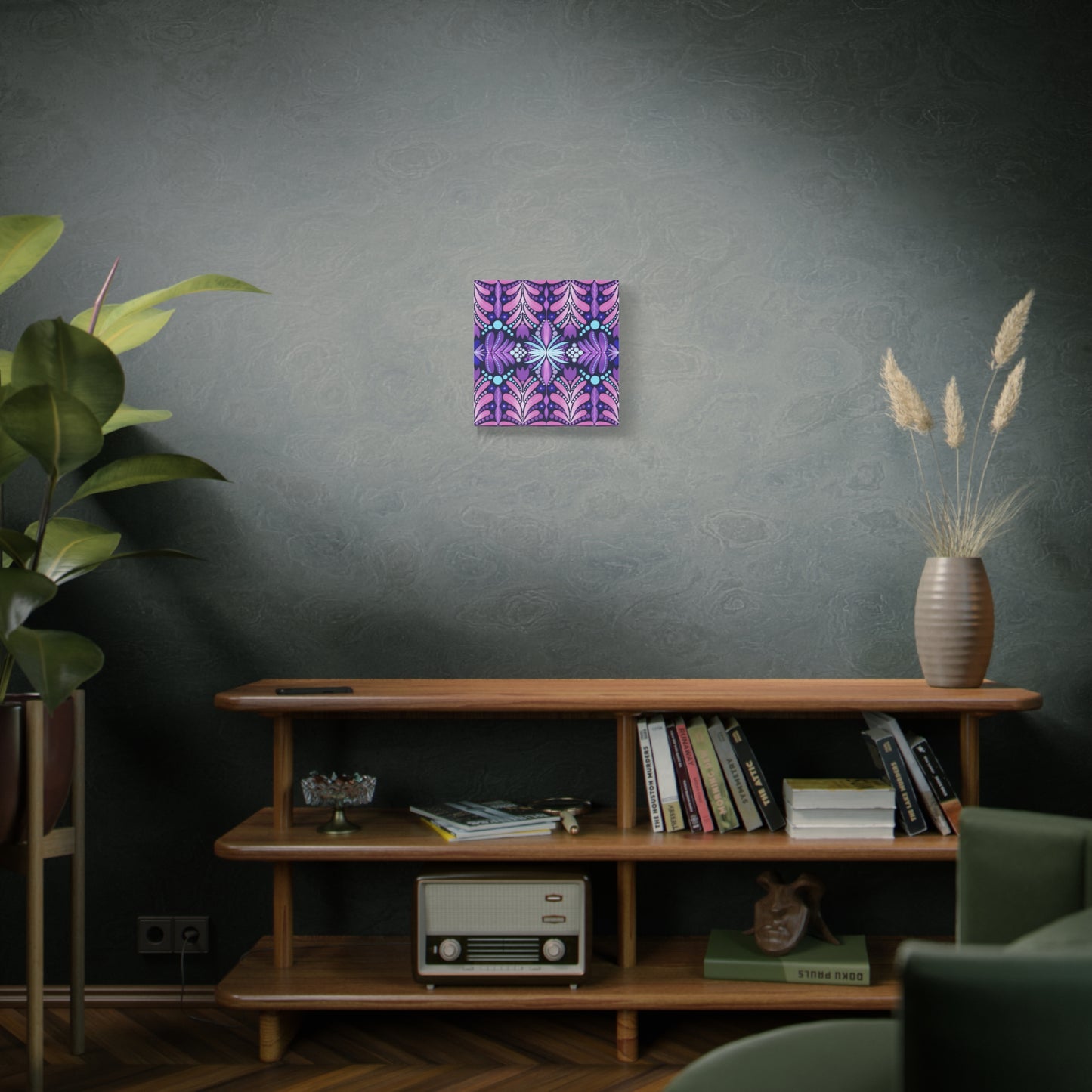 Vibrant Floral Canvas Wall Art - Stretched Matte Print