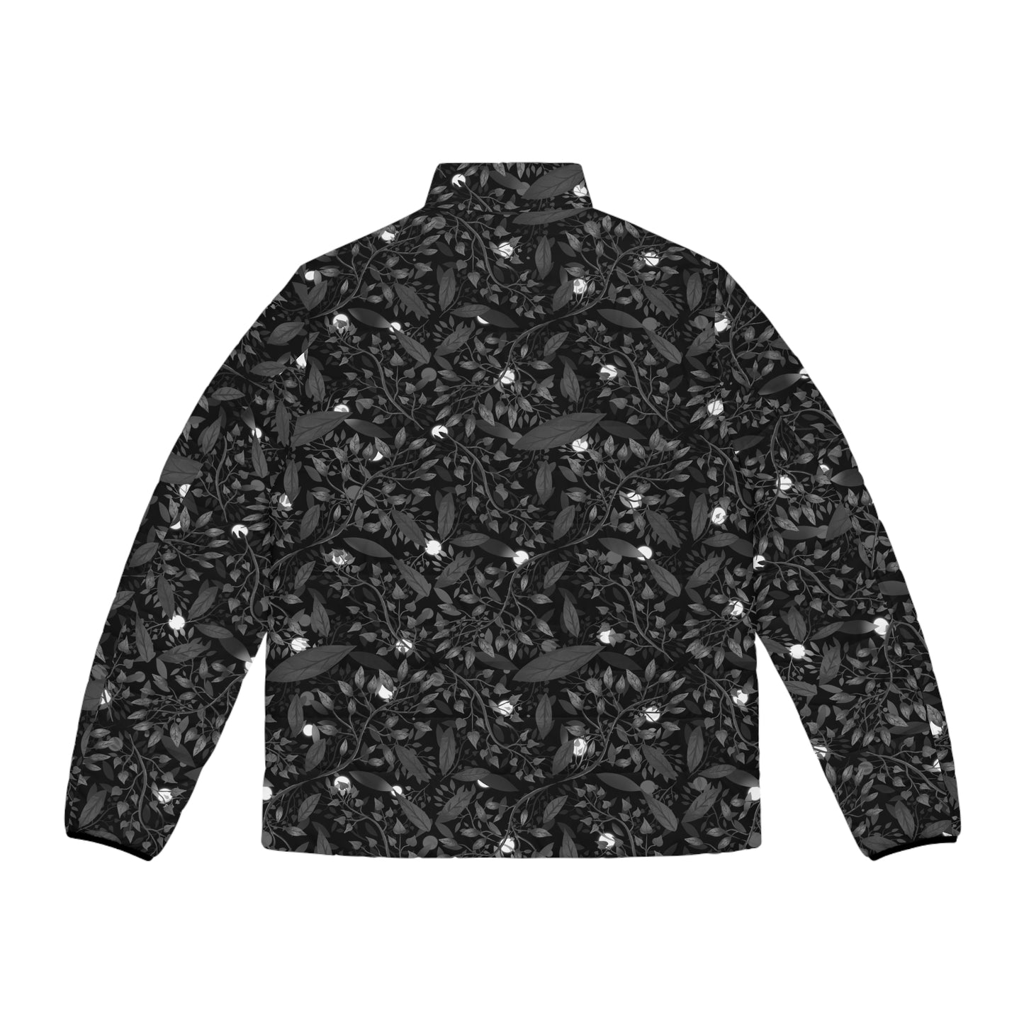Nature-Inspired Men's Puffer Jacket - Stylish Outerwear for Outdoor Adventures
