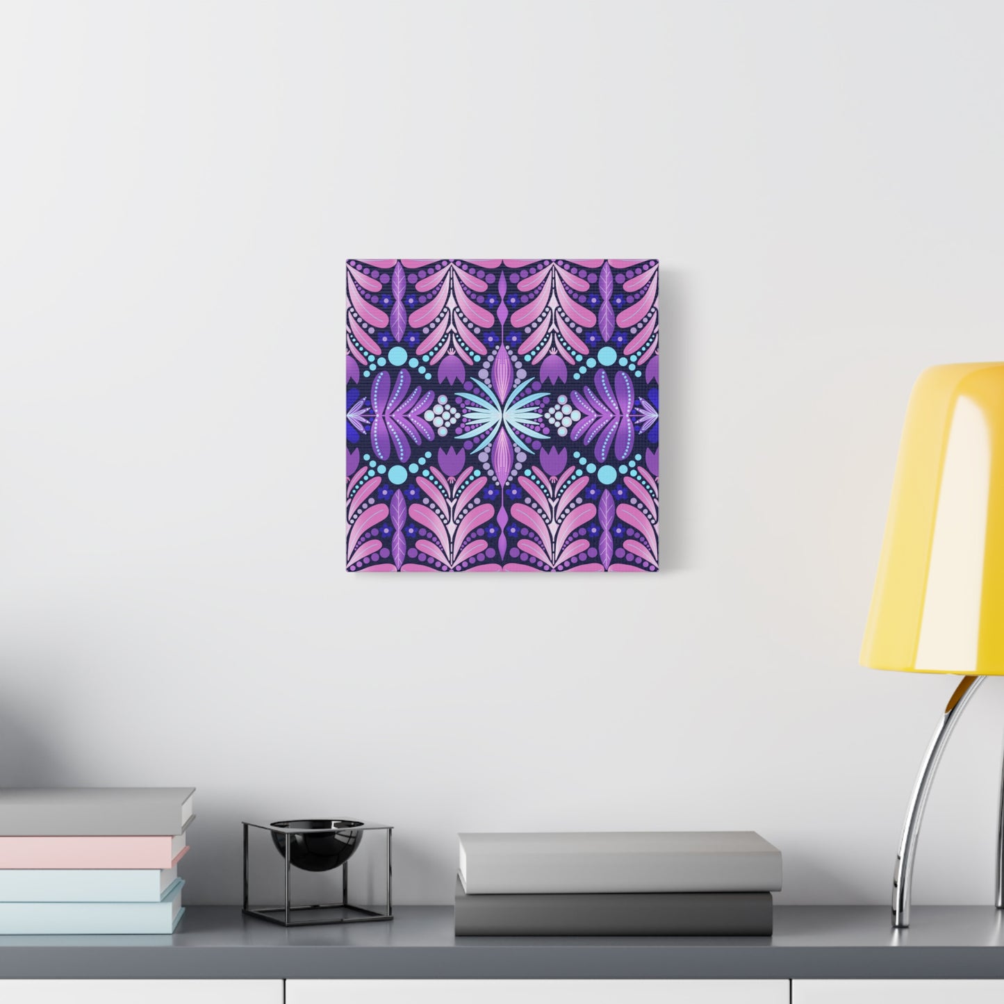 Vibrant Floral Canvas Wall Art - Stretched Matte Print