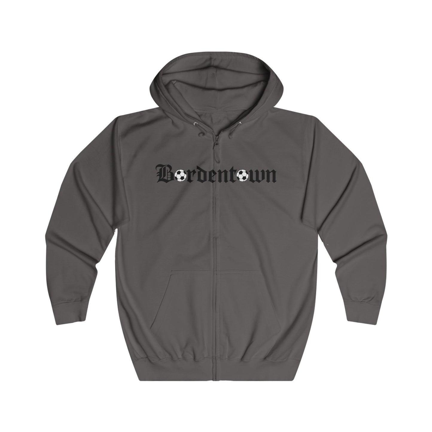 Bordentown Unisex Full Zip Hoodie - Cozy Urban Style for Everyday Wear