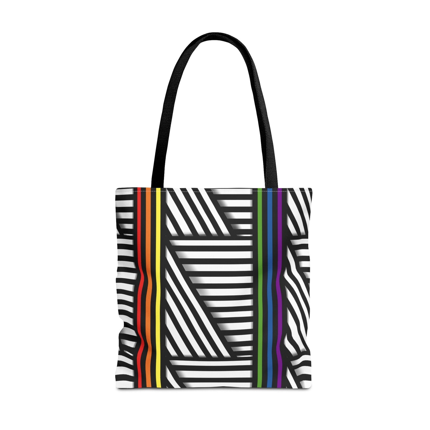 Colorful Striped Pride Tote Bag - Stylish & Versatile for Everyday Use