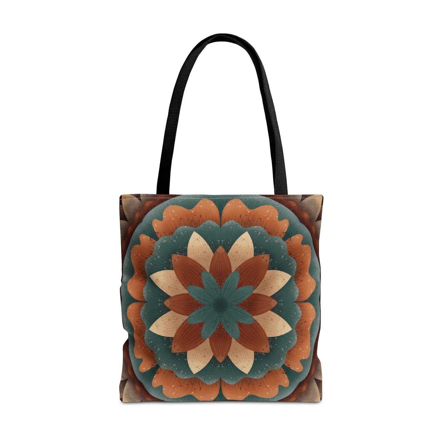 Harvest Harmony Mandala Tote Bag, Fall Vibes Market Bag, Boho Eco-Friendly Shopping Tote, Mandala Print Shoulder Bag, Hippie Reusable