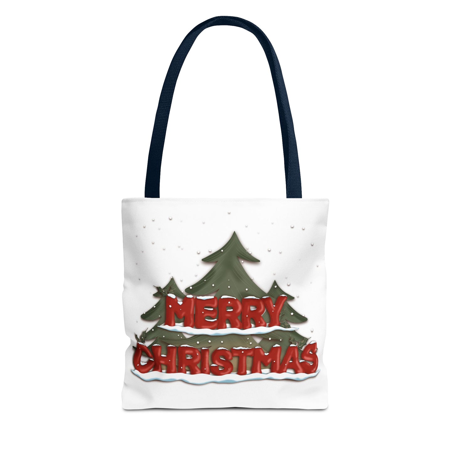 Christmas Tote Bag with Snow, Anndria Design