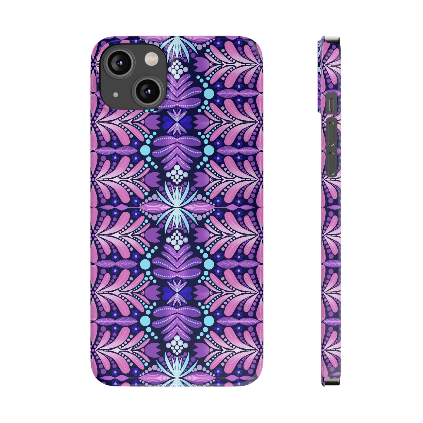 Vibrant Floral Slim Phone Case - Stylish Protection for Your Device