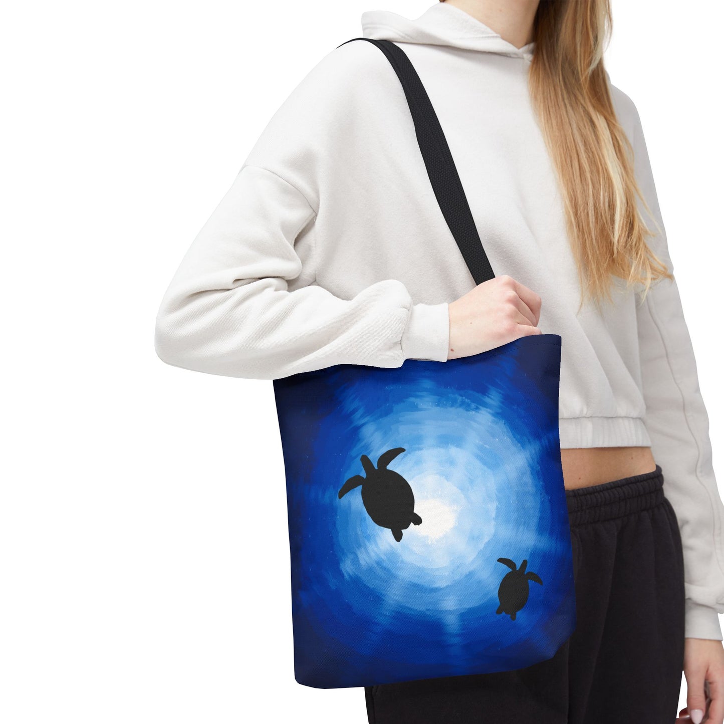 Tote Bag - Sea Turtles Swimming Hand Drawn by Anndria