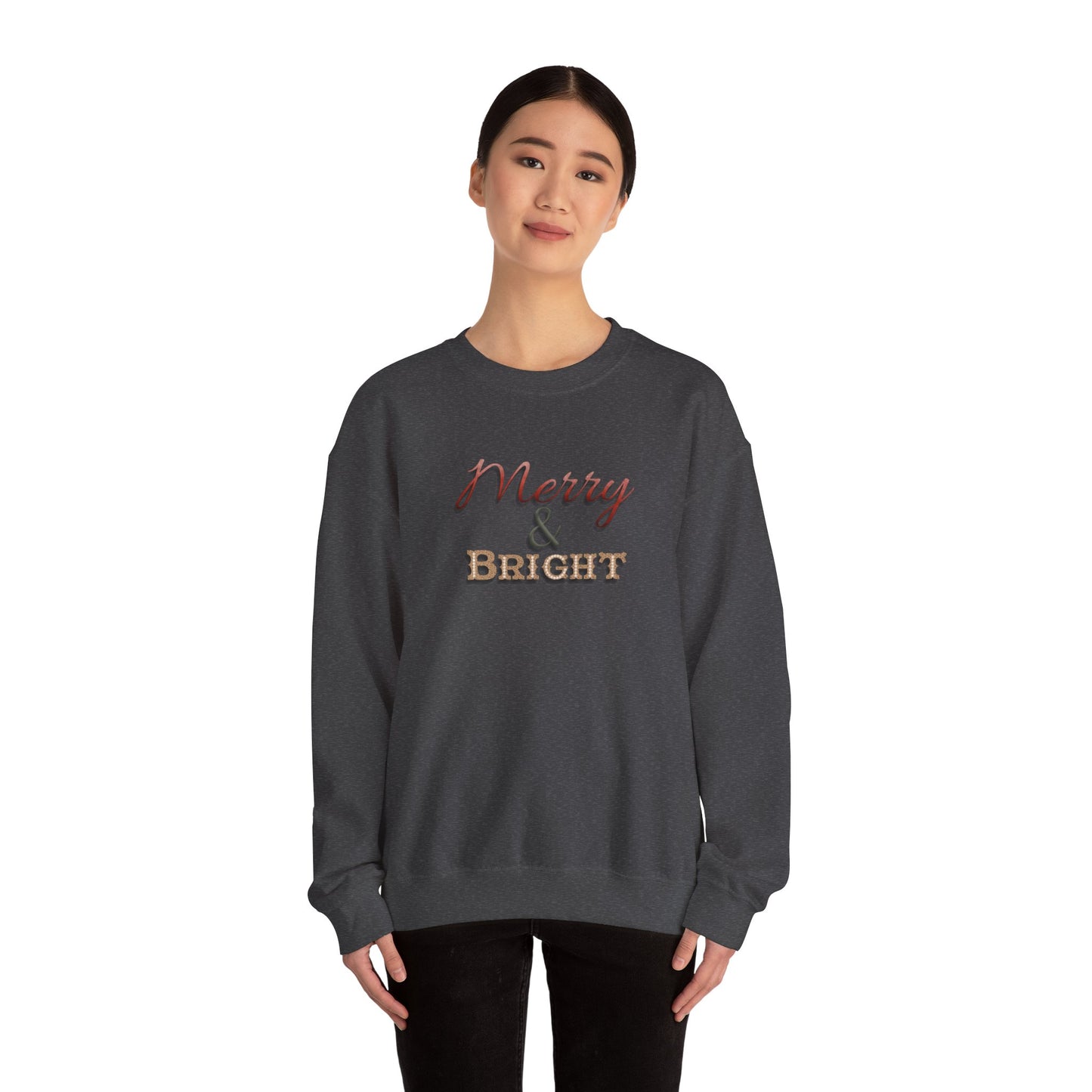 Merry & Bright Sweatshirt - Christmas Holiday