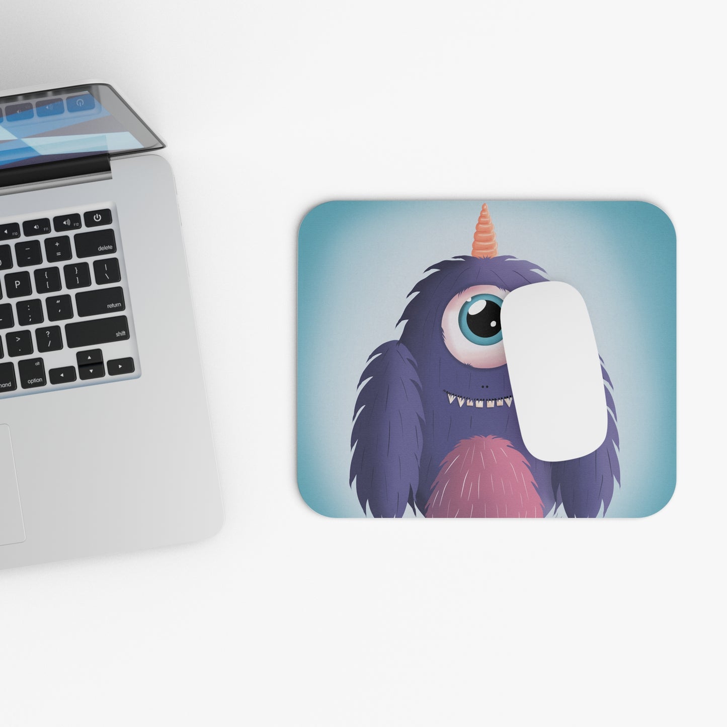 Cute Monster Mouse Pad - Fun Desk Accessory for Kids & Gamers