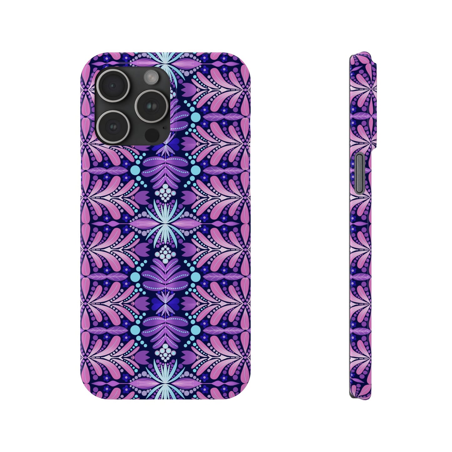 Vibrant Floral Slim Phone Case - Stylish Protection for Your Device
