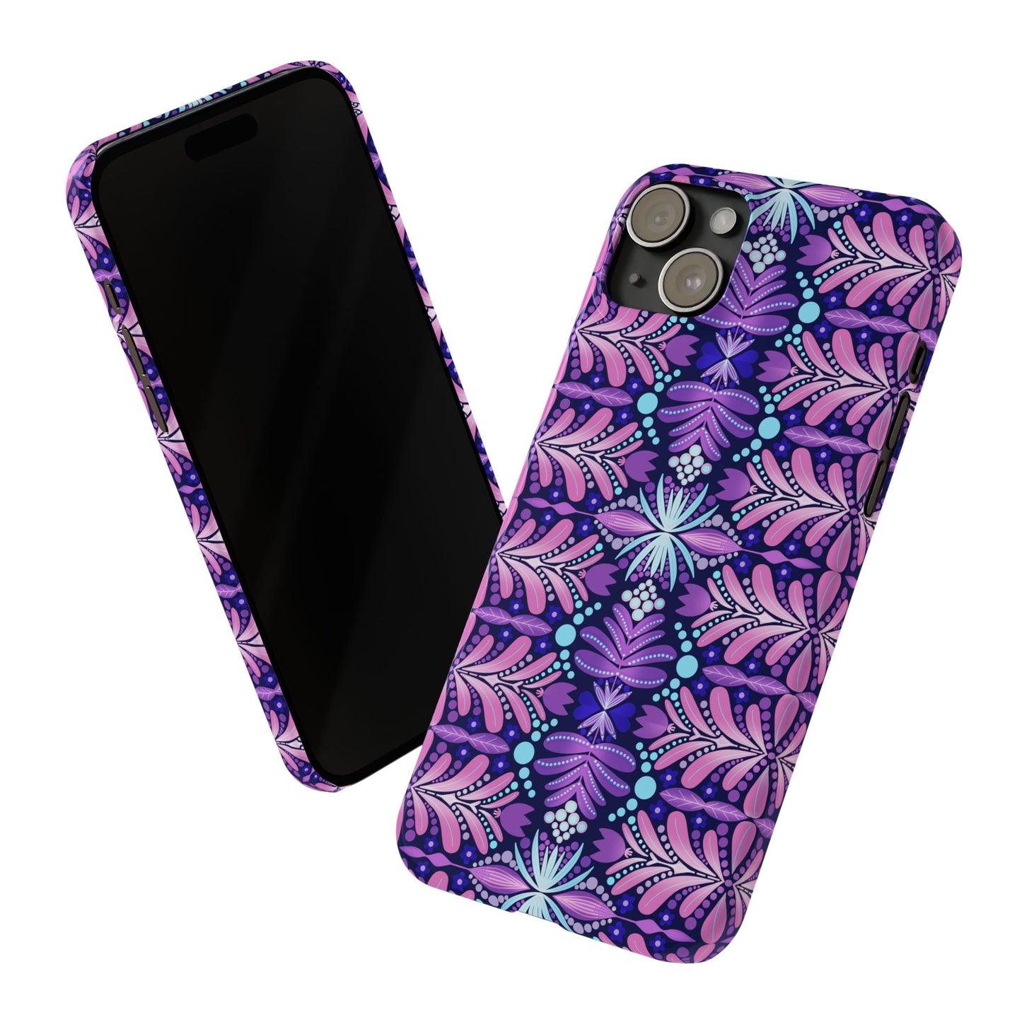 Vibrant Floral Slim Phone Case - Stylish Protection for Your Device