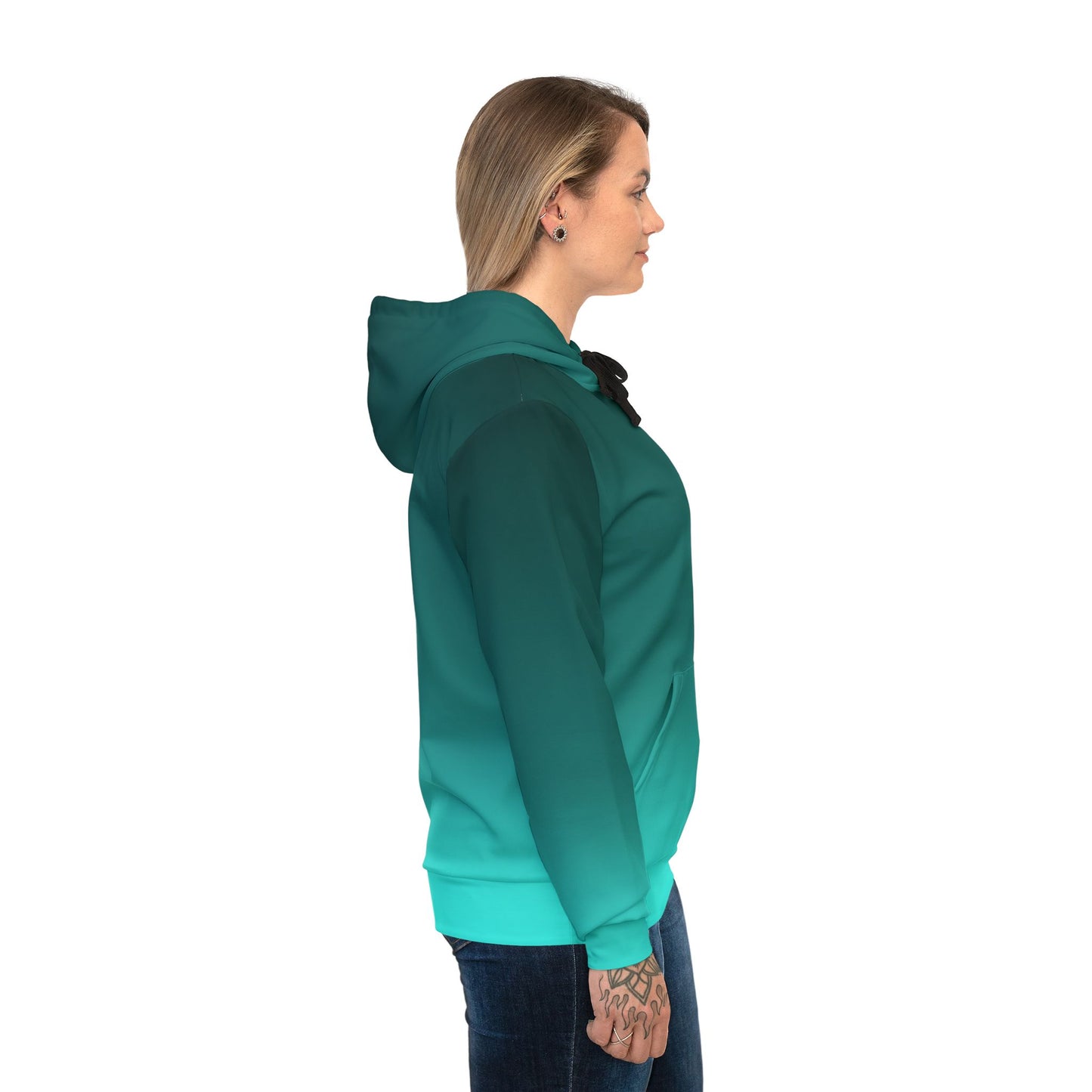 Teal Ombre Hoodie