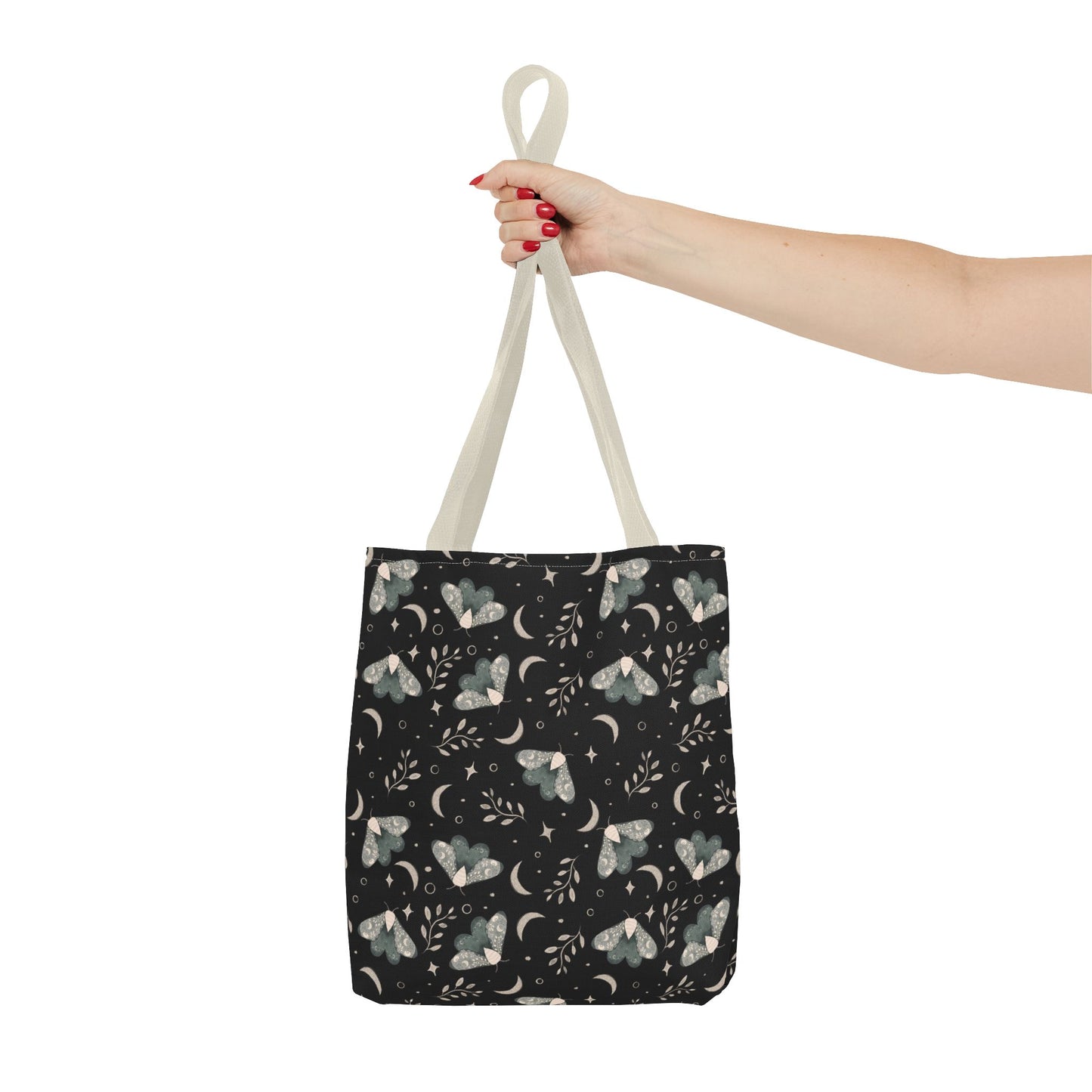 Moth Tote Bag - Witchy Aesthetic Design by Anndria