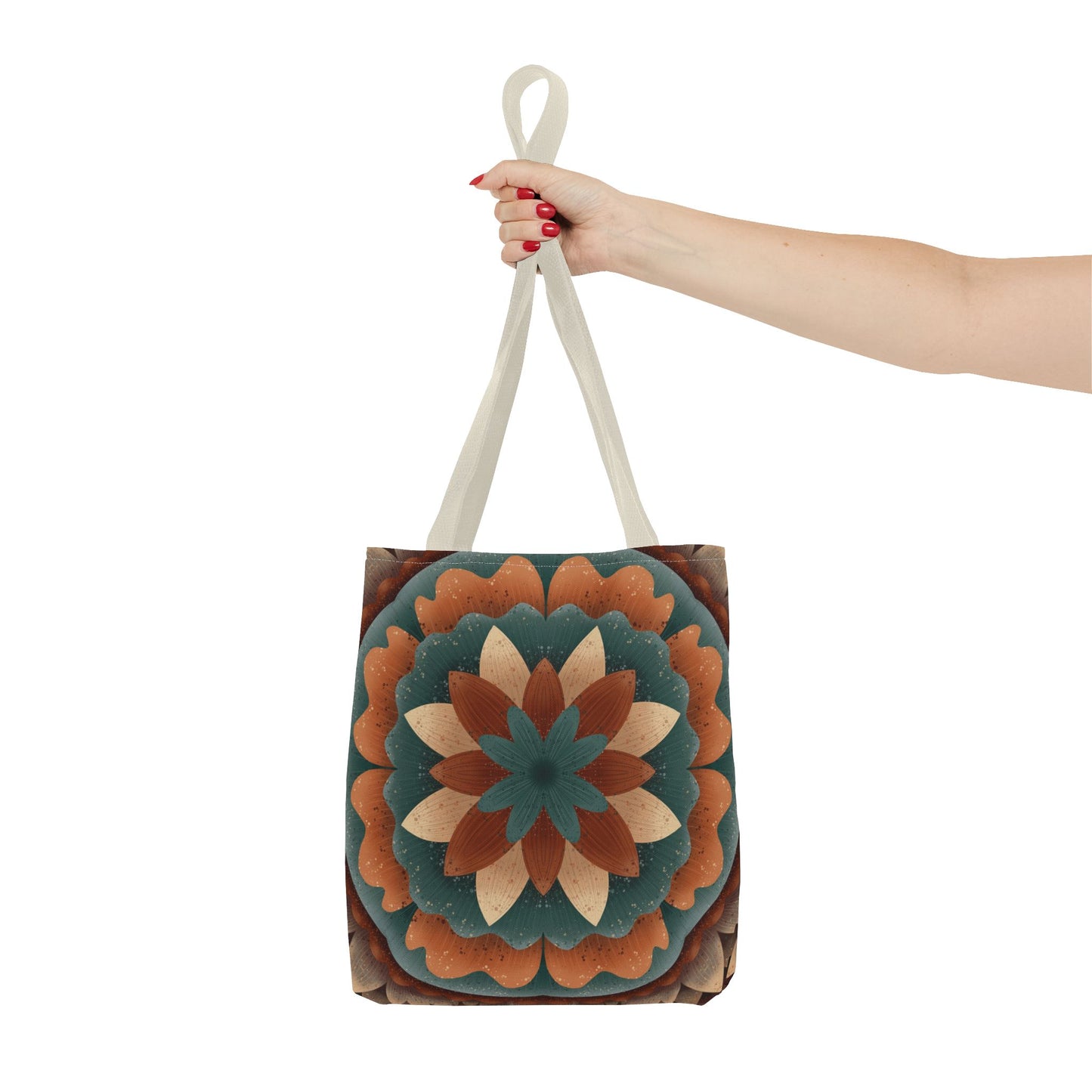 Harvest Harmony Mandala Tote Bag, Fall Vibes Market Bag, Boho Eco-Friendly Shopping Tote, Mandala Print Shoulder Bag, Hippie Reusable