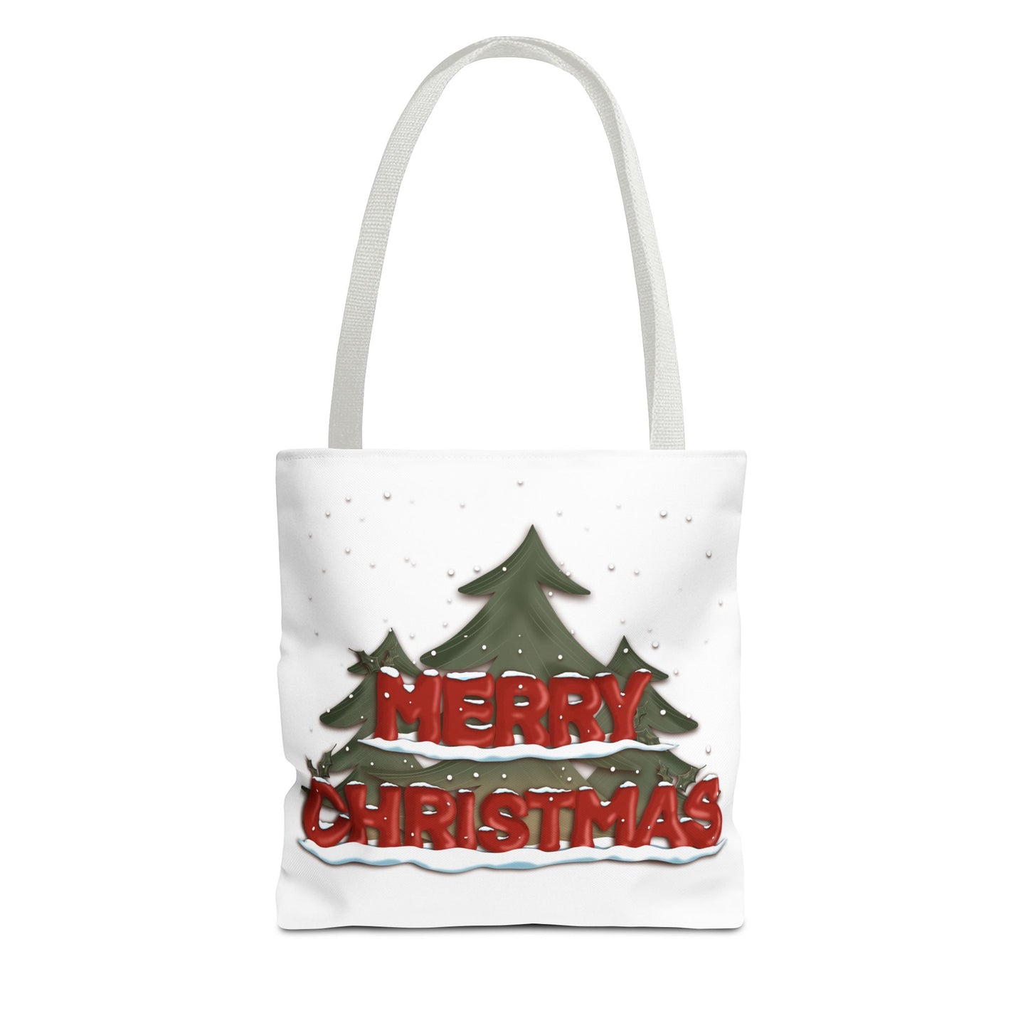 Christmas Tote Bag with Snow, Anndria Design