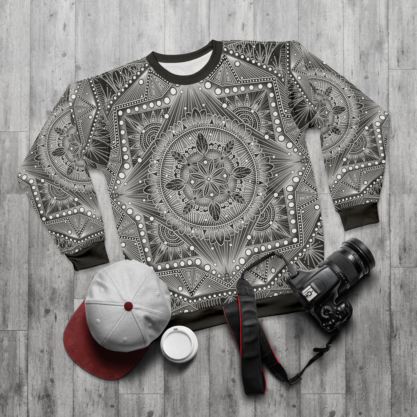 Mystic Web Mandala Unisex Sweatshirt, Artwork by Anndria, Hoodie for Men and Women, Boho Sweatshirt, Festival Clothing,