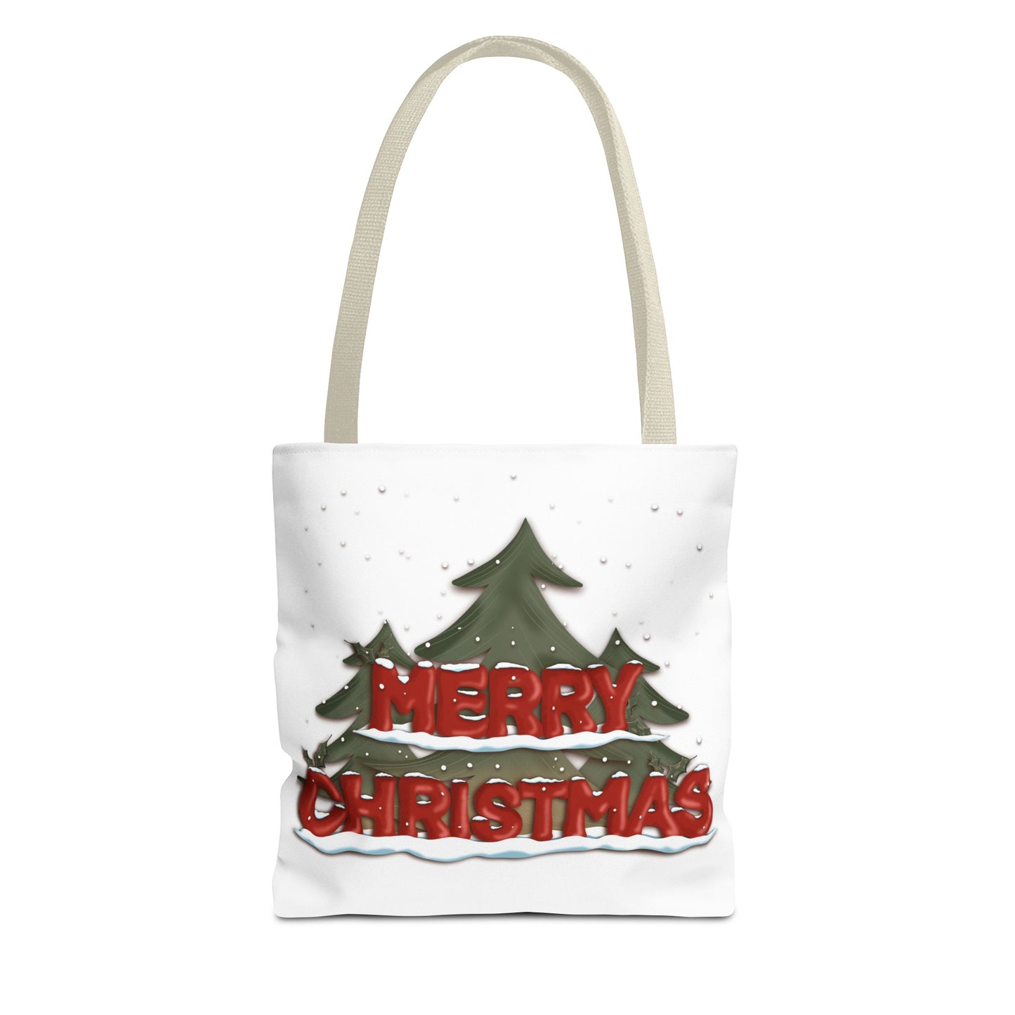 Christmas Tote Bag with Snow, Anndria Design