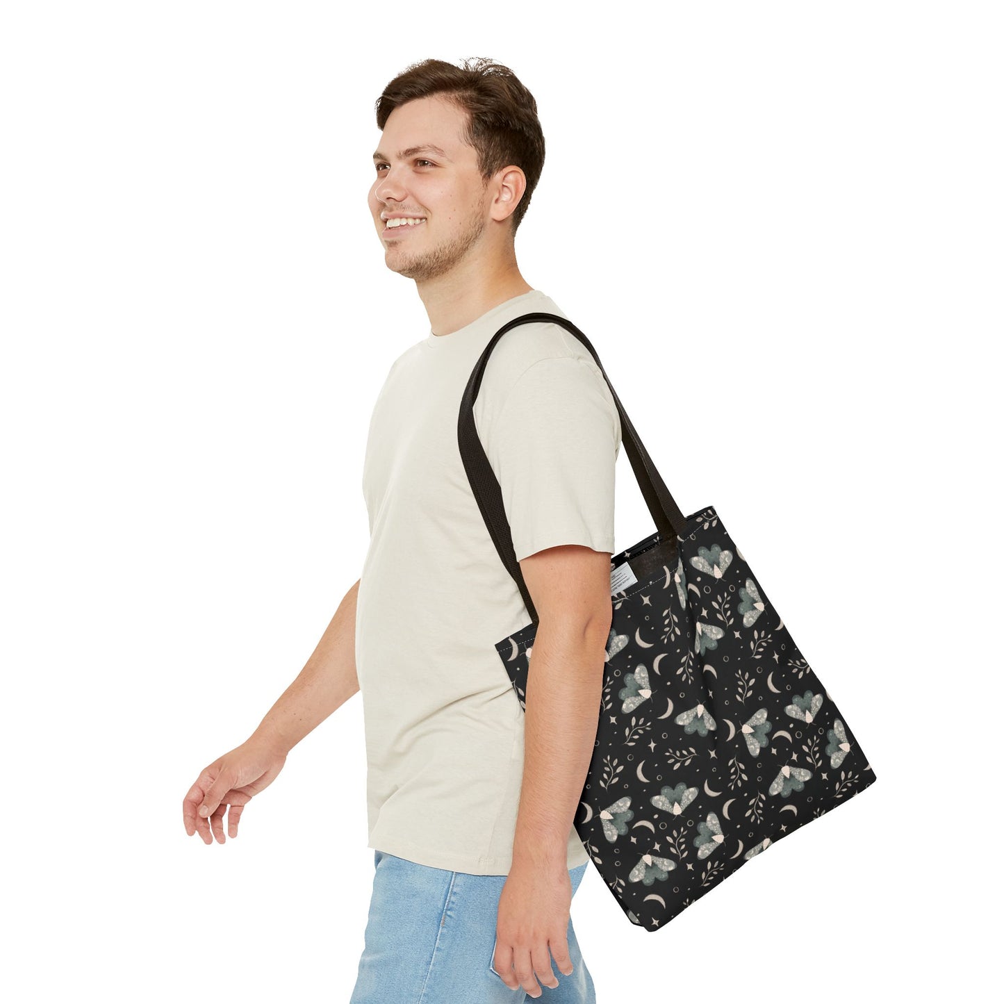Moth Tote Bag - Witchy Aesthetic Design by Anndria
