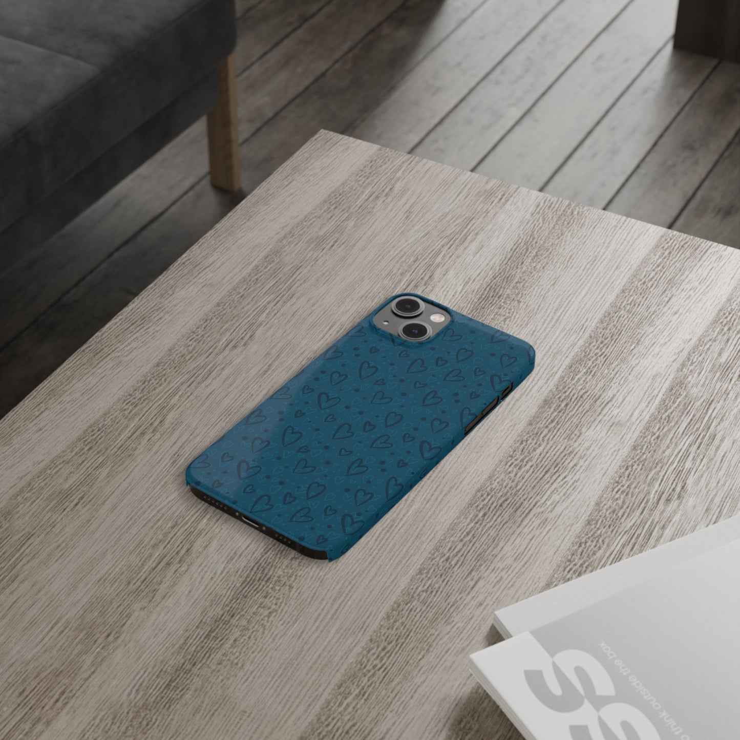 Heart Patterns Slim Phone Case - Stylish and Protective Mobile Cover