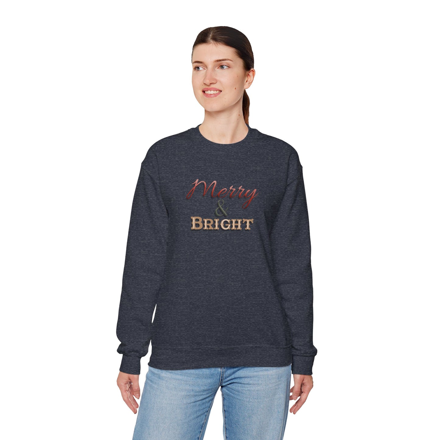 Merry & Bright Sweatshirt - Christmas Holiday
