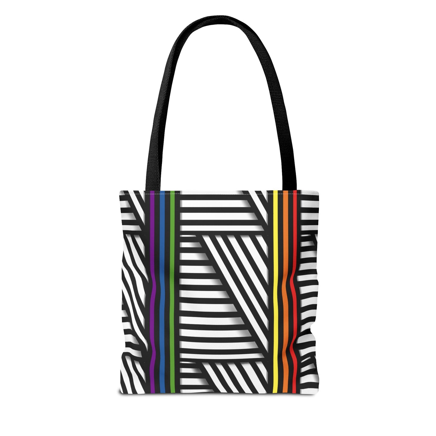 Colorful Striped Pride Tote Bag - Stylish & Versatile for Everyday Use