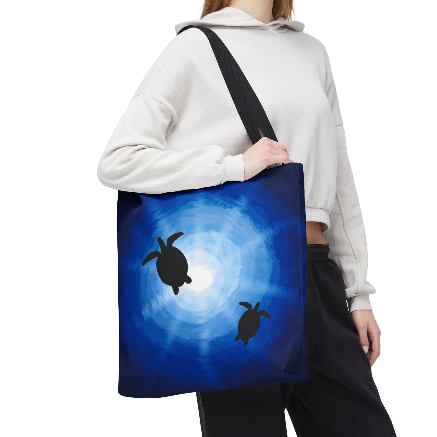 Tote Bag - Sea Turtles Swimming Hand Drawn by Anndria