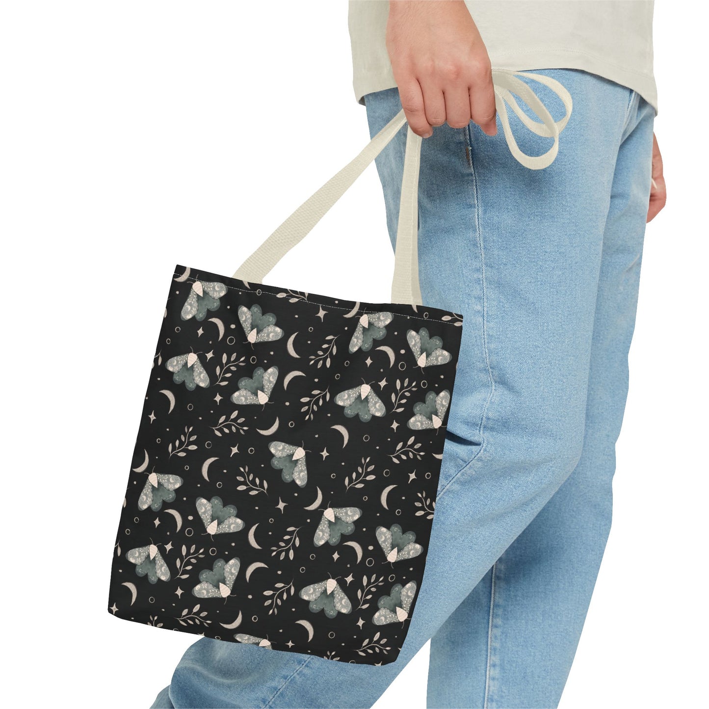 Moth Tote Bag - Witchy Aesthetic Design by Anndria