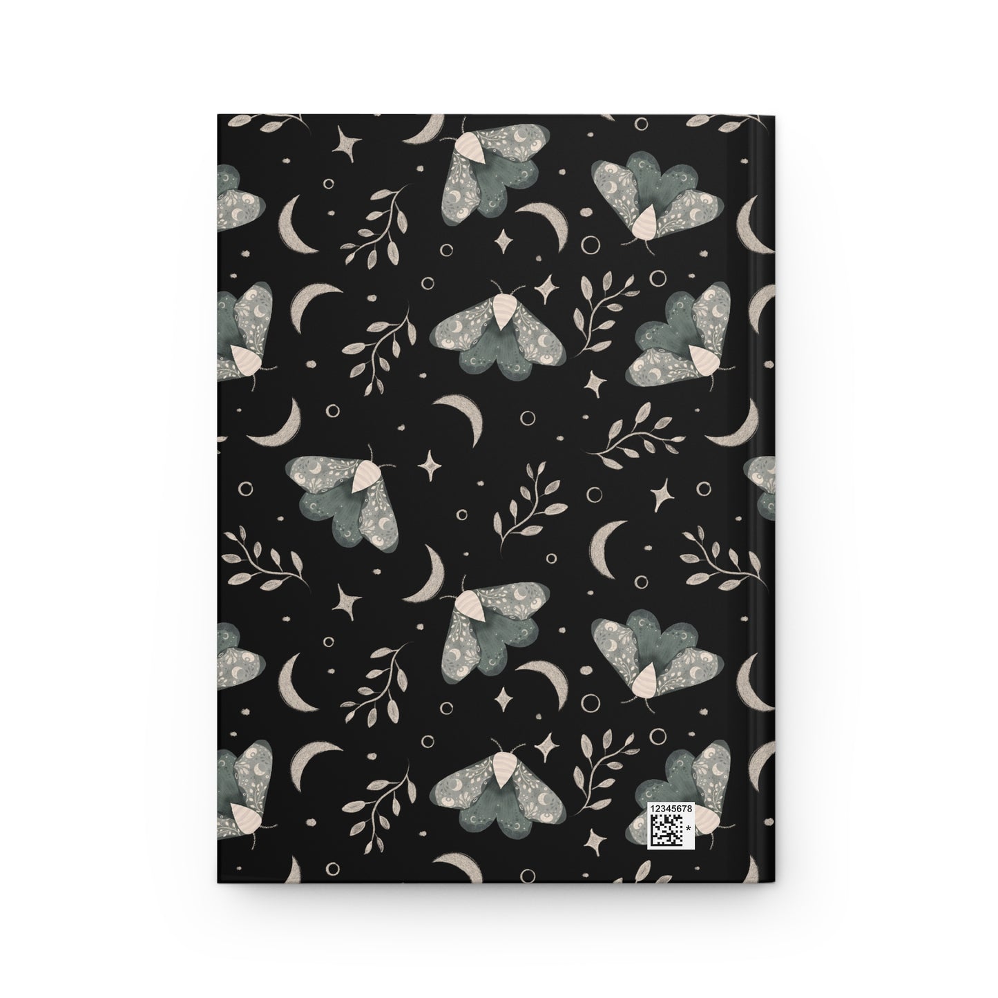 Hardcover Journal Witchy Moth Design by Anndria