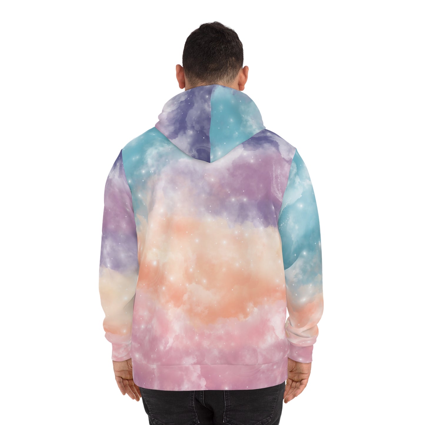 Cosmic Whispers Fashion Hoodie - Dreamy Pastel Galaxy-Inspired Hoodie
