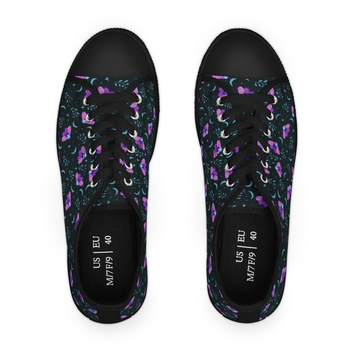 Sneakers Witchy Moth Vibrant Design by Anndria