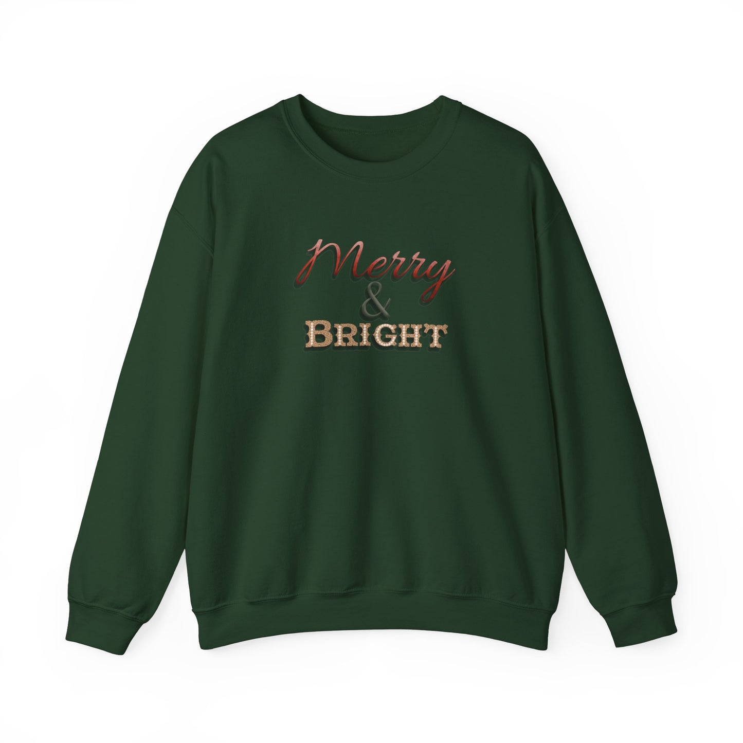 Merry & Bright Sweatshirt - Christmas Holiday