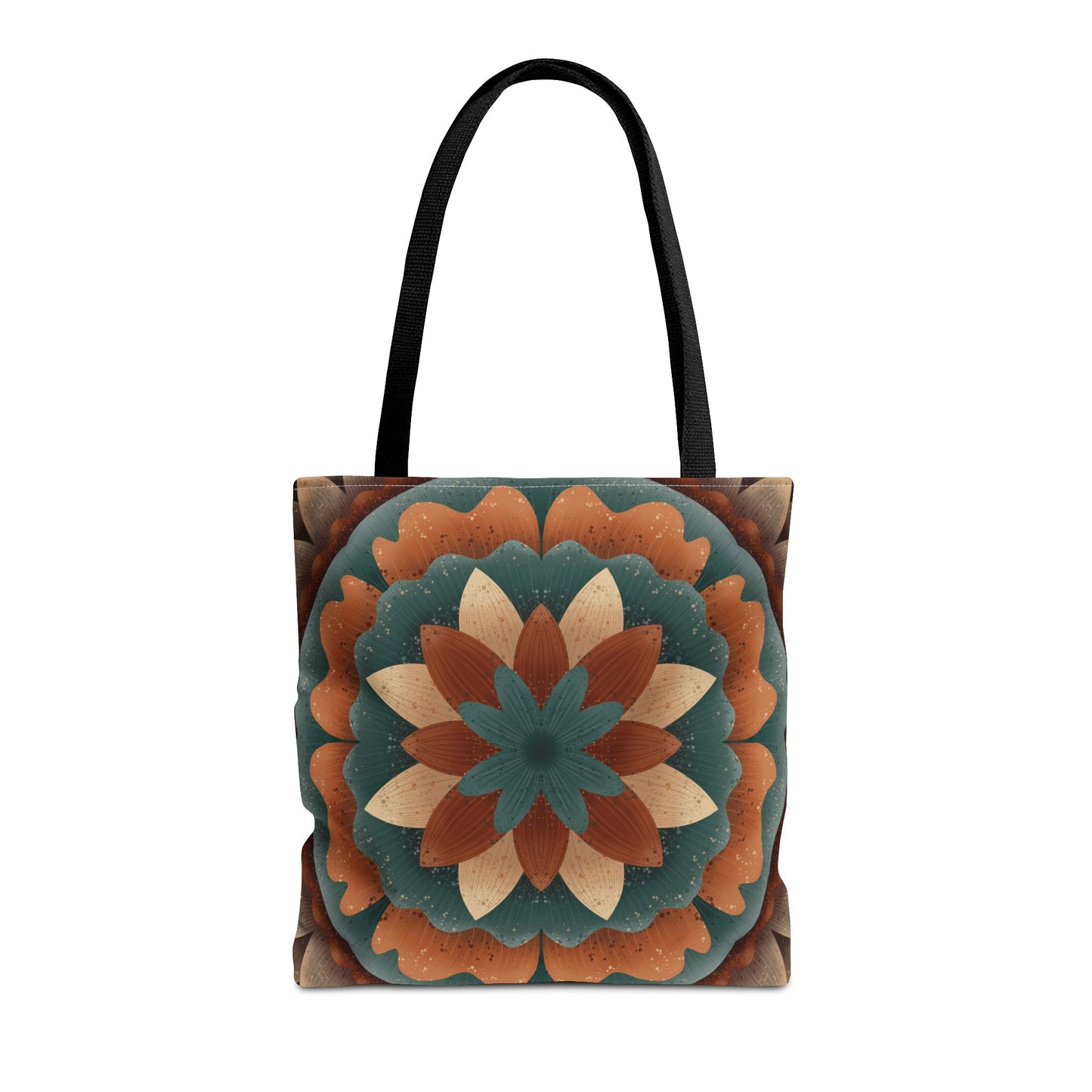 Harvest Harmony Mandala Tote Bag, Fall Vibes Market Bag, Boho Eco-Friendly Shopping Tote, Mandala Print Shoulder Bag, Hippie Reusable