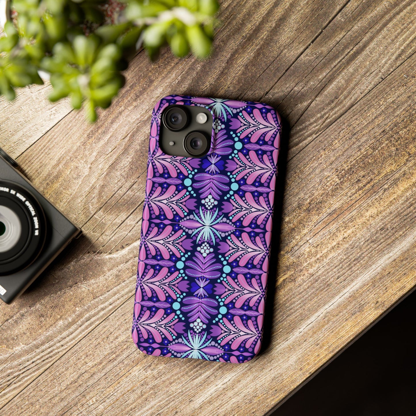 Vibrant Floral Slim Phone Case - Stylish Protection for Your Device