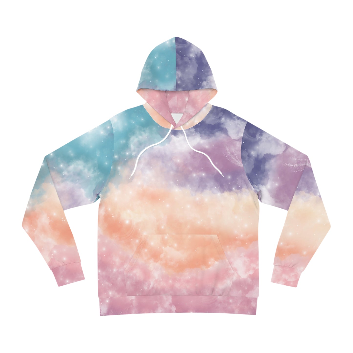 Cosmic Whispers Fashion Hoodie - Dreamy Pastel Galaxy-Inspired Hoodie