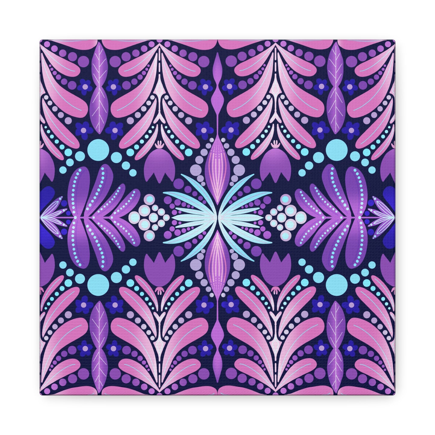 Vibrant Floral Canvas Wall Art - Stretched Matte Print