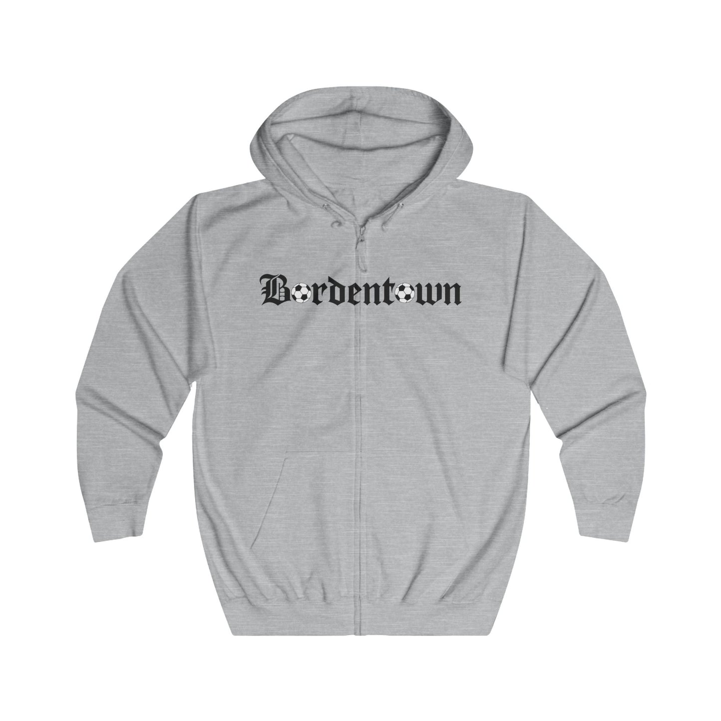 Bordentown Unisex Full Zip Hoodie - Cozy Urban Style for Everyday Wear