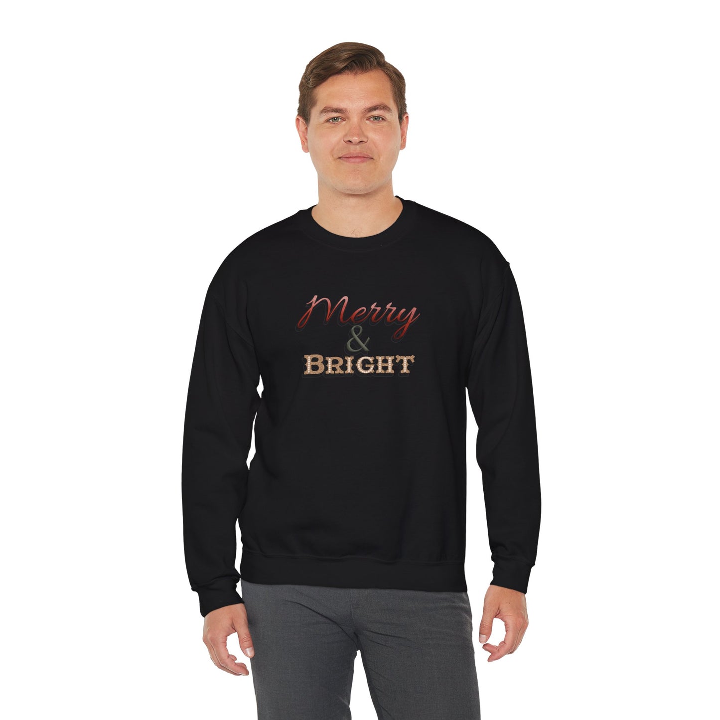 Merry & Bright Sweatshirt - Christmas Holiday